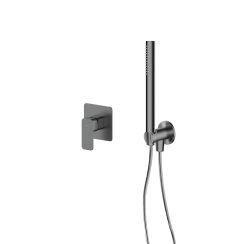 Conjunto grifo para ducha Oltens Hadsel 33106400, conector angular con soporte Oltens Hvita 39304400, 37102400, 37200400