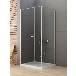 New Trendy New Soleo cabina de ducha 110x90 cm rectangular cromo brillo/vidrio transparente K-0362