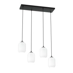 Emibig Verdi lámpara colgante 4x15 W blanco-negro 1435/4
