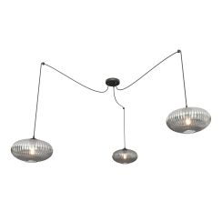 Emibig Origo lámpara colgante 3x15 W negro-grafito 1375/3