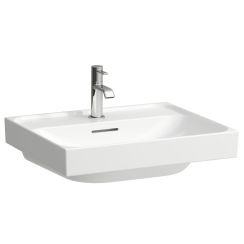 Laufen Meda lavabo 55x46 cm rectangular clásico blanco mate H8161127571041