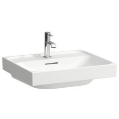 Laufen Meda lavabo 55x46 cm rectangular clásico-para mueble blanco mate H8101127571091
