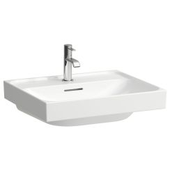 Laufen Meda lavabo 55x46 cm rectangular clásico-para mueble blanco mate H8101127571041