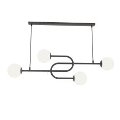 Emibig Atria lámpara colgante 4x10 W blanco-negro 1383/4