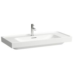 Laufen Meda lavabo 100x46 cm rectangular clásico blanco brillante H8161194001091