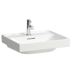 Laufen Meda lavabo 55x46 cm rectangular clásico-para mueble blanco brillante H8101124001091