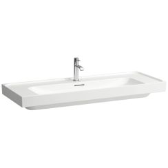 Laufen Meda lavabo 120x46 cm rectangular clásico-para mueble blanco brillante H8141110001041