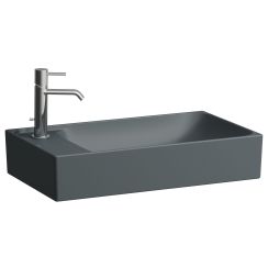 Laufen Meda lavabo 60x35 cm rectangular sobre encimera mate H8121137581051