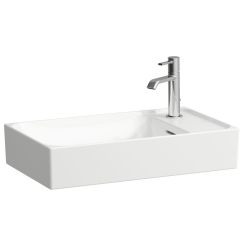 Laufen Meda umywalka 60x35 cm prostokątna nablatowa biały mat H8121137571141