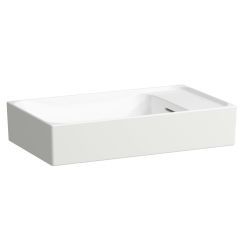 Laufen Meda lavabo 60x35 cm rectangular sobre encimera blanco brillante H8121134001091