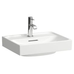 Laufen Meda lavabo 45x35 cm rectangular clásico blanco mate H8161117571091