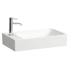 Laufen Meda lavabo 60x35 cm rectangular sobre encimera blanco mate H8121137571051