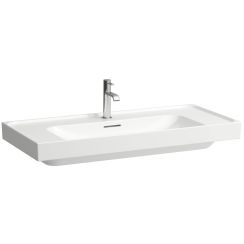 Laufen Meda lavabo 100x46 cm rectangular clásico blanco mate H8161197571091