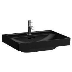 Laufen Meda lavabo 60x46 cm rectangular clásico negro mate H8161137161091