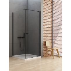 New Trendy New Soleo Black cabina de ducha 100x100 cm cuadrada negro mate/vidrio transparente D-0232A/D-0116B-WP