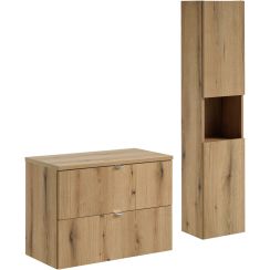 Conjunto armario Comad Nova Oak NOVA OAK A 82-80-2S, armario Comad Nova Oak NOVA OAK A 80-03-2D(W80-01A), NOVA OAK A 89-80