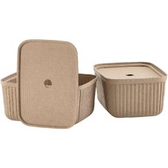 Zone Denmark Pulp recipiente para baño marrón 31771