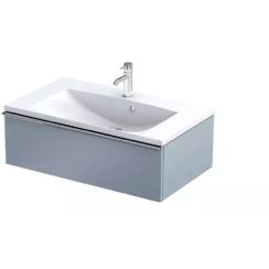 Oristo Etna armario 79.6x45.5x25 cm suspendido, para lavabo azul OR52-SD1S-80-16