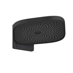 Oltens Vann ducha con efecto lluvia 26x26 cm cuadrada negro mate 37008300