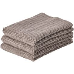 Zone Denmark juego de toallas 27x27 cm algodón gris 331242