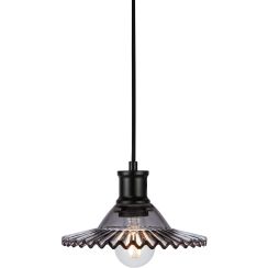 Markslöjd Novia lámpara colgante 1x40 W negro-humado 108854