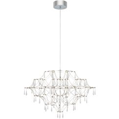 Markslöjd Efesos lámpara colgante x25 W acero-transparente 108870
