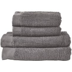 Zone Denmark Classic juego de toallas 140x70 cm algodón gris 330541