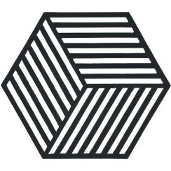 Zone Denmark Hexagon posa ollas 16x14x cm negro 330135