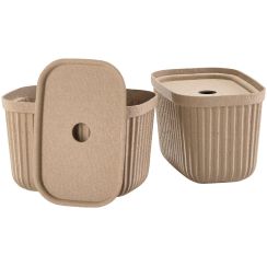 Zone Denmark Pulp recipiente para baño marrón 31766