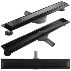 Rea Neox Pro desagüe lineal 90 cm negro REA-G7804