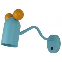 GTV Mouse lámpara de pared 1x25 W azul OS-MOUSW-25-DEC
