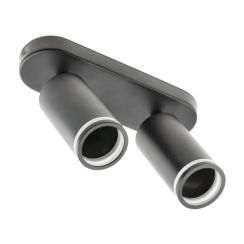 GTV Solis lámpara de techo 2x50 W negro OS-SOL-2GU10-10