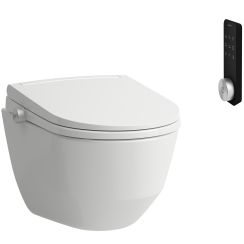 Laufen Cleanet Pro toaleta myjąca z pokrętłem sterującym wisząca bez kołnierza biała H600890000S002