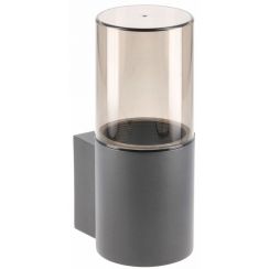 GTV Medio-Au lámpara de pared para exteriores 1x15 W grafito OS-MED0AU-30