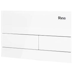 Rea T Steel botón de descarga para WC blanco REA-E0052