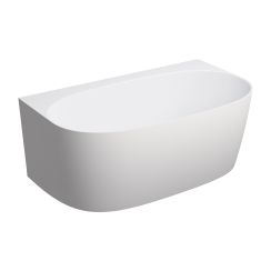 Omnires Valencia M+ bañera de pared 148x86 cm oval blanco VALENCIA148WPBM