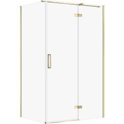 Cersanit City kabina prysznicowa 120x90 cm prostokątna prawa złoty połysk/szkło przezroczyste S584-092