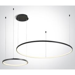 One Light Verdun 2 lámpara de techo 1x65 W negro 63150A/B/W