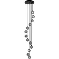 Kaja Dori lámpara colgante x10 W negro-grafito KP-30