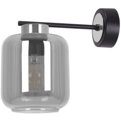 Kaja Piega lámpara de pared 1x15 W negro-plata-grafito K-5518