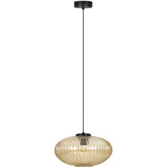Kaja Drop lámpara colgante 1x15 W negro-ámbar K-5673