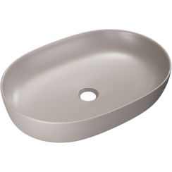 Excellent Jima lavabo 61.5x41.5 cm oval sobre encimera marrón/beige CEAC.2001.615.CAM