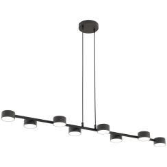 Emibig Megara lámpara colgante x12 W negro 1439/8