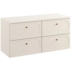 Zestaw Comad Donna Sand dwie szafki podumywalkowe 60 cm z blatem 121 cm beż piaskowy SET-DS B SAND 120CM