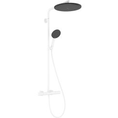 Hansgrohe Raindance Alive S Puro conjunto de ducha a pared con termostato con rociador con efecto lluvia blanco 24593700