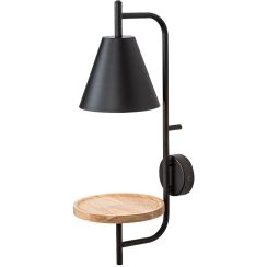 Rabalux Azome lámpara de pared 1x15 W negro-madera 71293