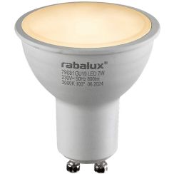 Rabalux Smd-Led bombilla led 1x7 W 3000 K GU10 79081