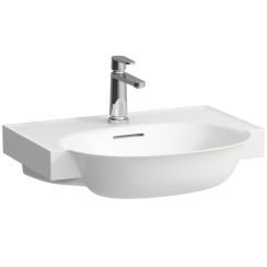 Laufen The New Classic lavabo 60x48 cm semicircular blanco brillante H813853R011081