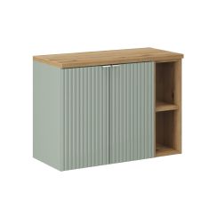 Conjunto armario Comad Line Reed Green LINE REED GREEN D 82-60-2D, armario Comad Nova Oak NOVA OAK 81-20-39, NOVA OAK A 89-80