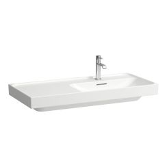 Laufen Meda lavabo 100x46 cm rectangular para mueble blanco brillante H8171174001091